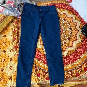 New blue jeans. Never used it before.